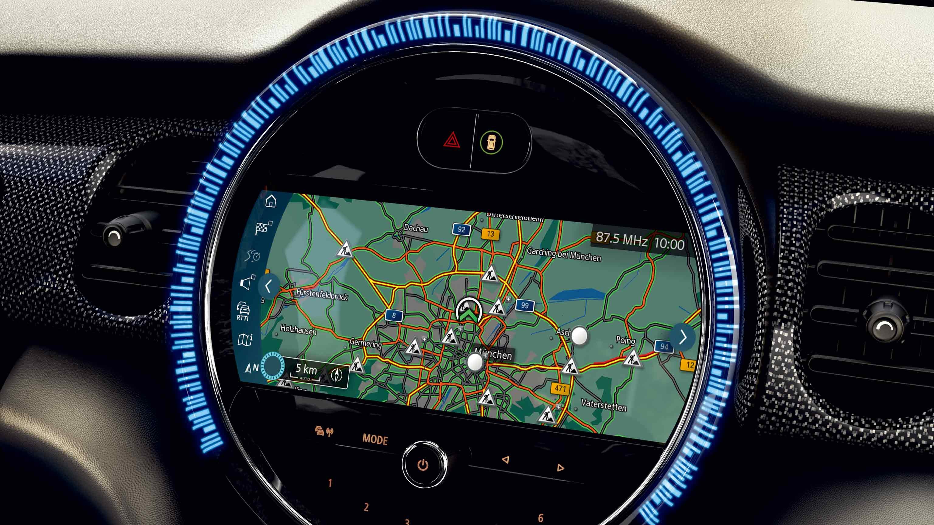 ルートを表示するMINI Connected